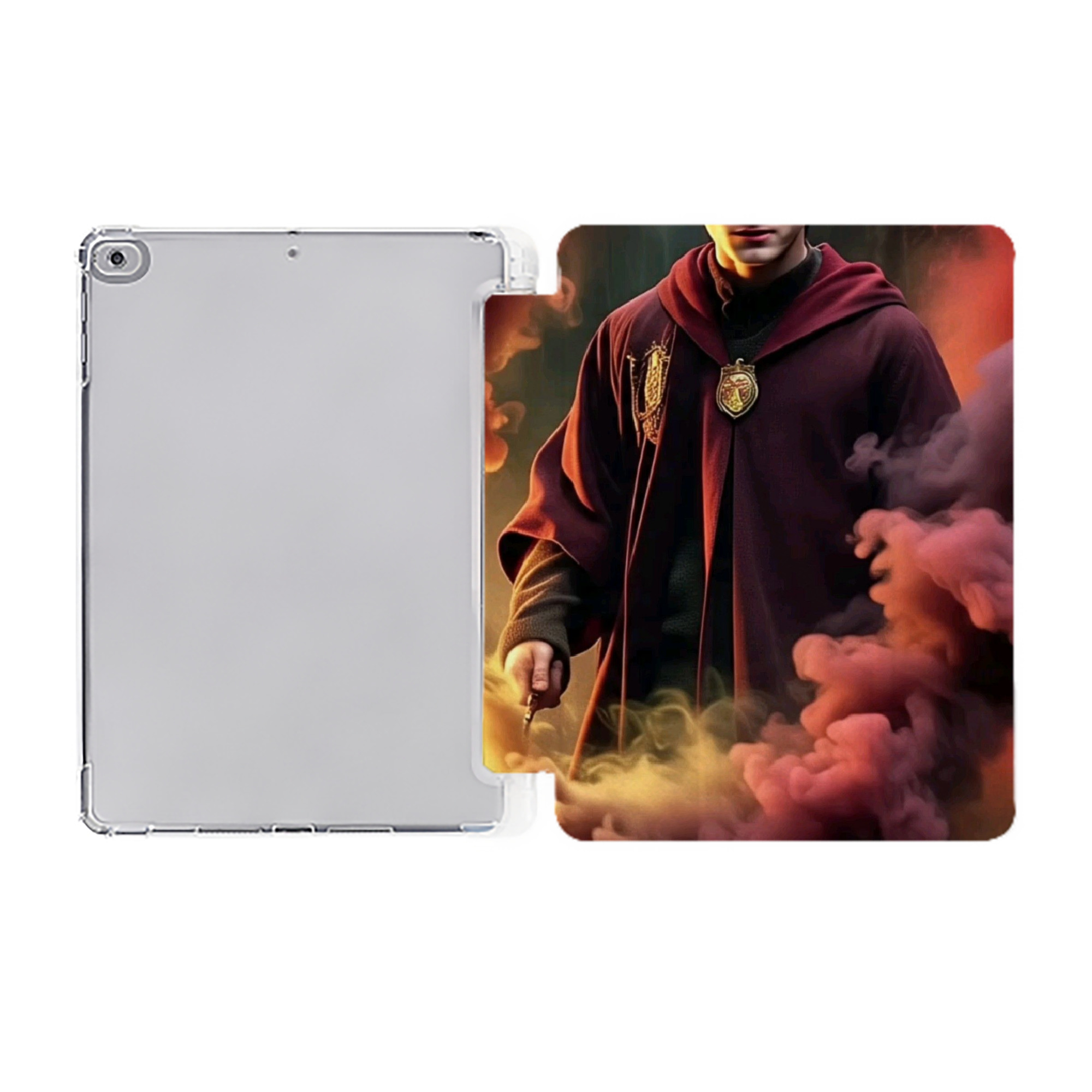 （画像用） Harry Potter ハリー・ポッターシリーズ IPad ケース ペン収納付き 三つ折りスタンド PUレザー×シリコン 対応機種9.5/10.5/10.9インチ